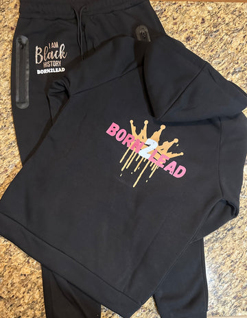 B2L ‘I Am Black History’ Pink Jumpsuit