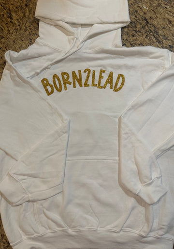 Born2lead Classic White Hoodie