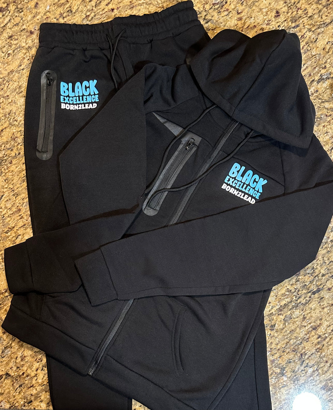 B2L ‘Black Excellence’ Teal Jumpsuit