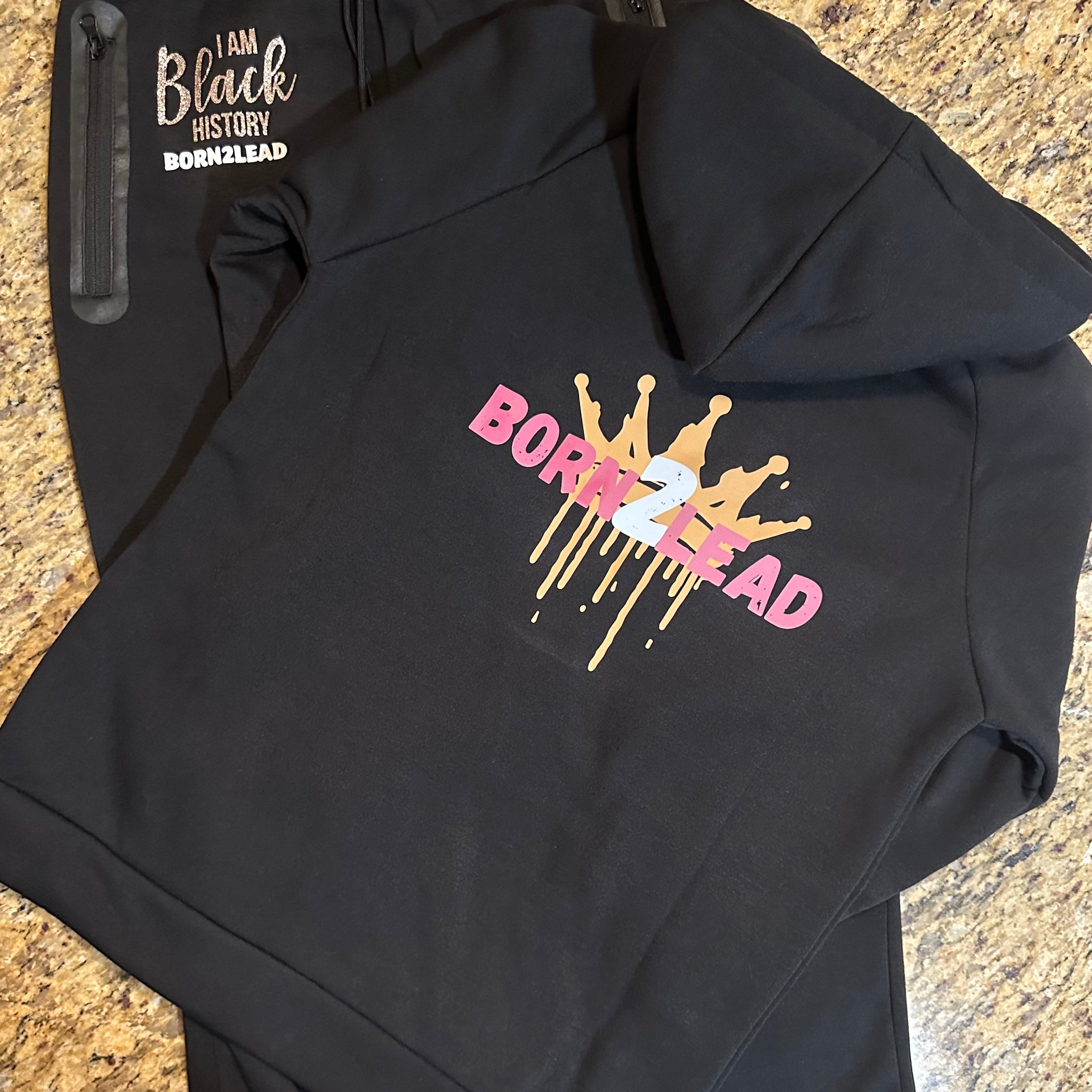 B2L ‘I Am Black History’ Pink Jumpsuit