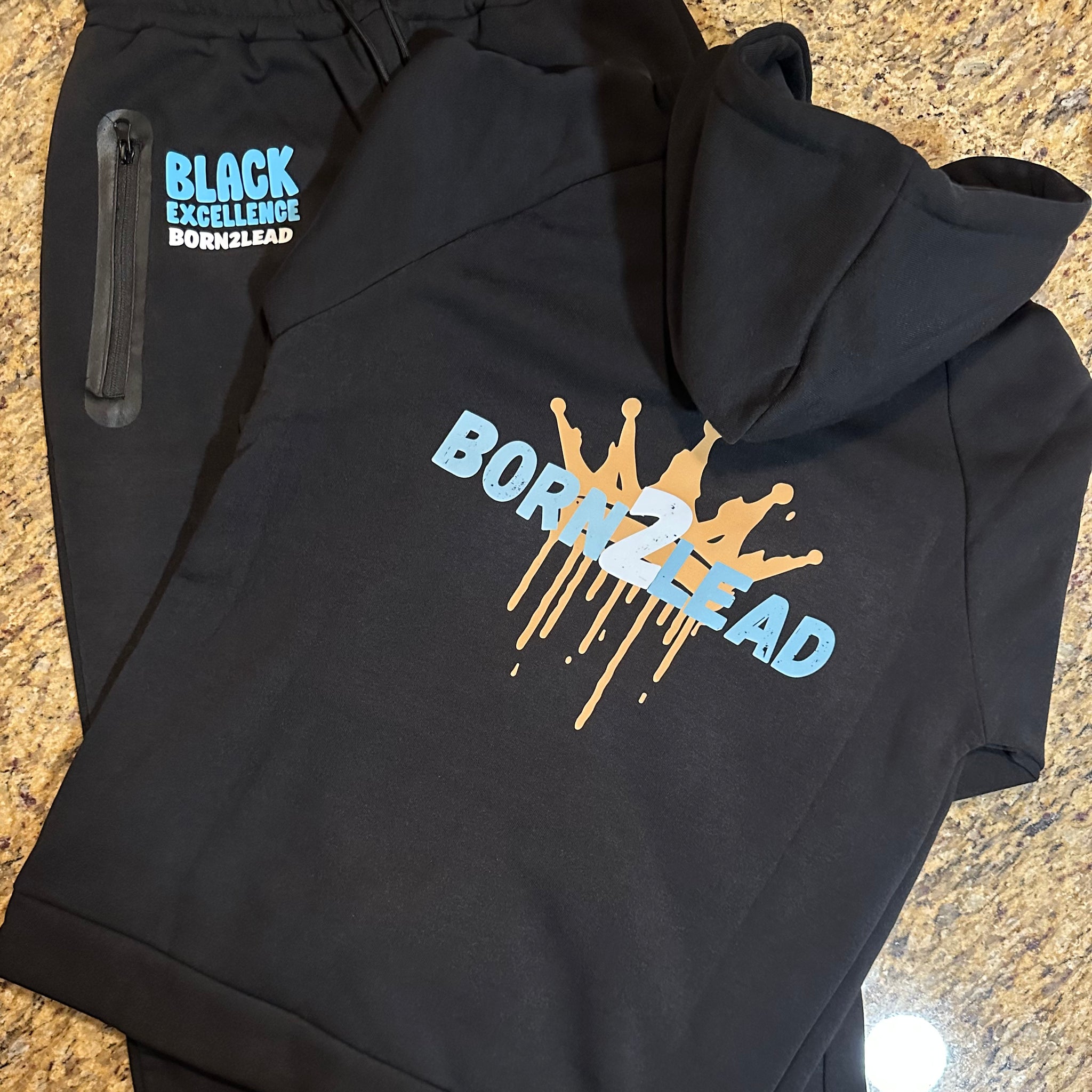 B2L ‘Black Excellence’ Teal Jumpsuit