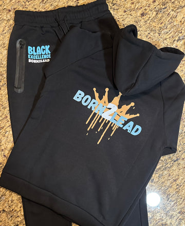 B2L ‘Black Excellence’ Teal Jumpsuit