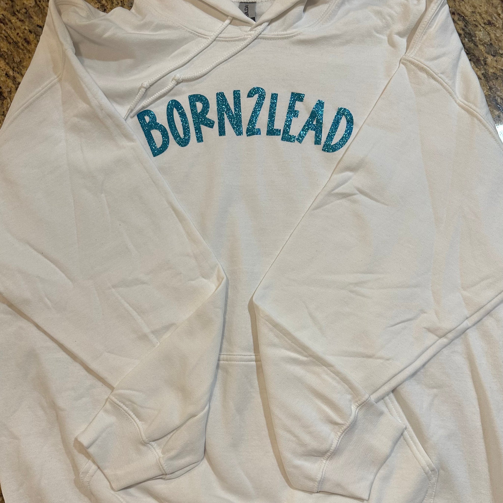 Born2Lead Classic White Hoodie
