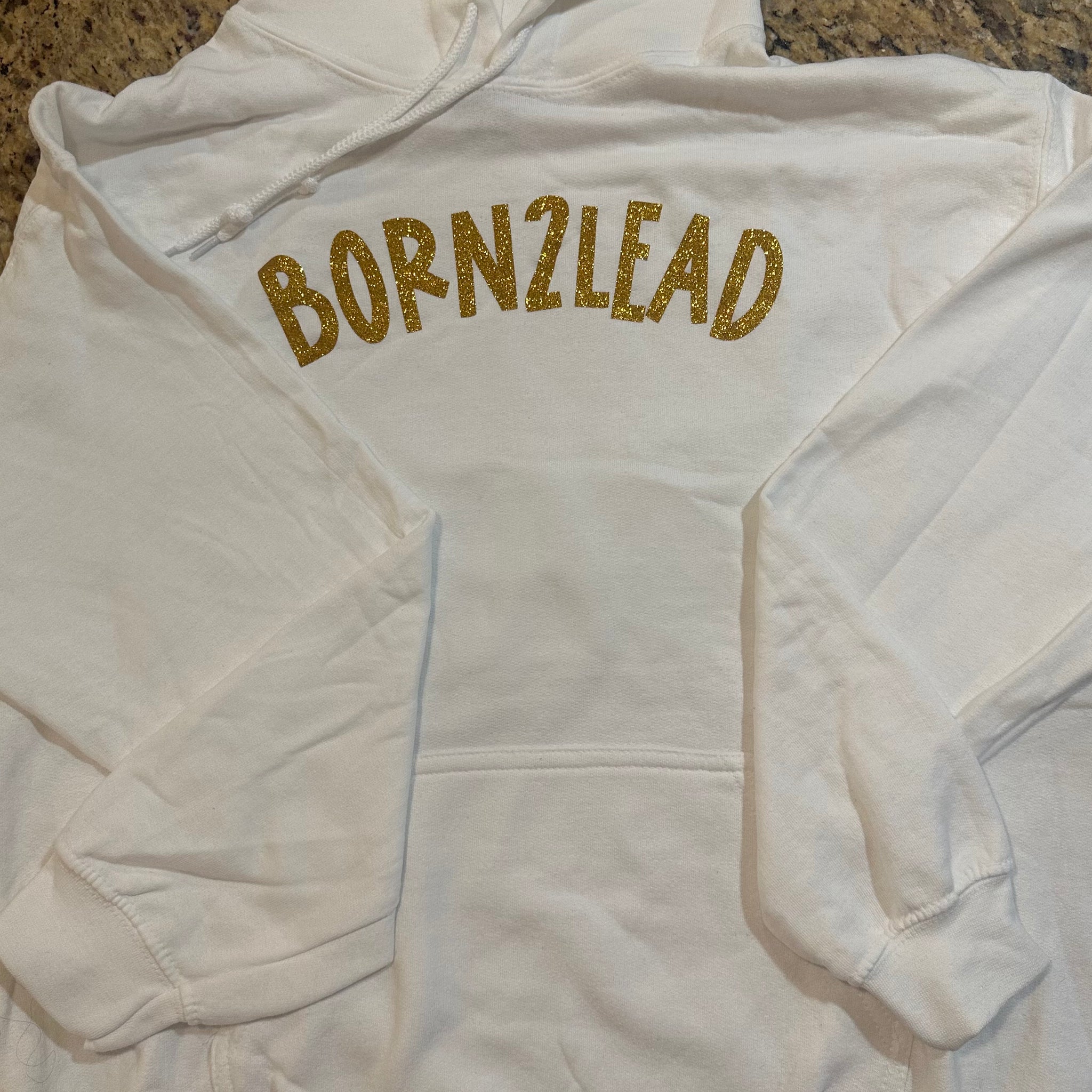 Born2lead Classic White Hoodie
